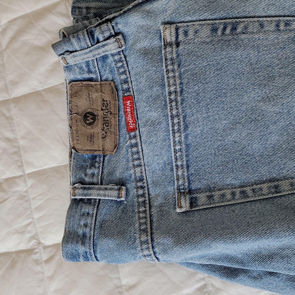 Wrangler blue jeans
